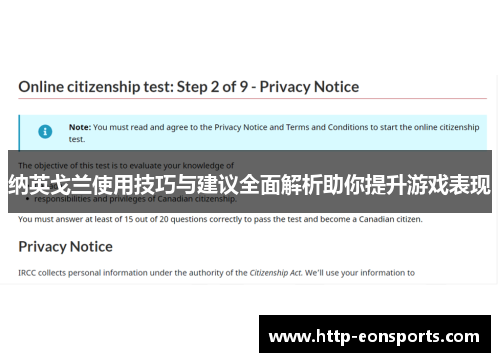 纳英戈兰使用技巧与建议全面解析助你提升游戏表现